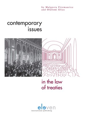 cover image of Contemporary Issues in the Law of Treaties